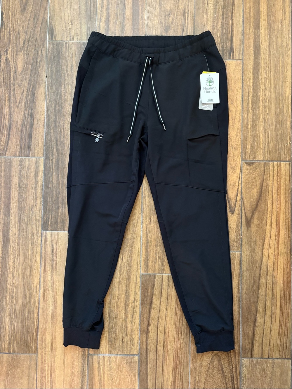 Healing Hands Black Women's Jogger scrub pants